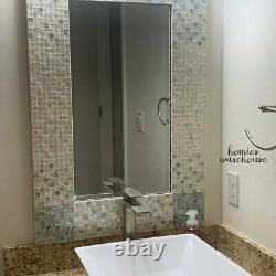 Large Modern Wall Mirror Decor Capiz Shell Frame Bathroom Hanging Vanity Bedroom