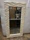 Large Off-White Frame Wall Mirror 58 X 30 1/4