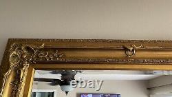Large Ornate Gilt Beveled Mirror-Ready To Hang Vertical Or Horizontal. Local PU