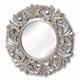 Large Ornate Silver Round Wall Mirror Antique Baroque Vintage Shabby Chic 103cm