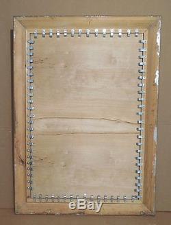 Large Ornate Solid Wood 31x43 Rectangle Beveled Framed Wall Mirror