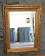 Large Ornate Solid Wood 34x44 Rectangle Beveled Framed Wall Mirror