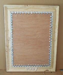 Large Ornate Solid Wood 35x45 Rectangle Beveled Custom Framed Wall Mirror