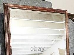 Large Ornate Solid Wood 40x66 Rectangle Beveled Framed Wall Mirror
