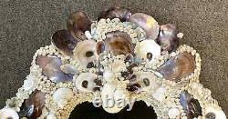 Large Rococo Style Grotto Shell Mirror