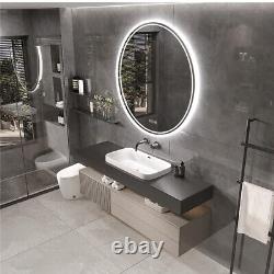 Large Round Anti-Fog Waterproof LED Bathroom Mirror Intelligent Vanity Mirror