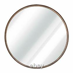 Large Round Mirror Beautiful Wall Mirror Handcrafted 27.5 Brushed Bronze