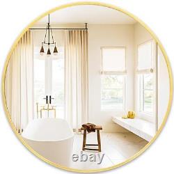 Large Round Mirror for Wall 36 Inch Huge Circle Mirror Bathroom, 36x36 Gold