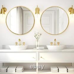 Large Round Mirror for Wall 36 Inch Huge Circle Mirror Bathroom, 36x36 Gold