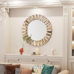 Large Round Wall Mirror Attached Hanger Round Wedding Backdrop Decor Art Mirror