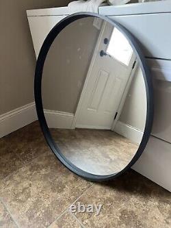 Large Round Wall Mirror Black Frame