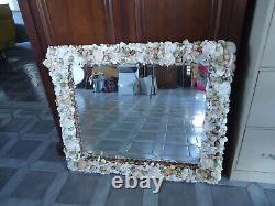 Large Sea Shell Mirror Used Ready to Hang