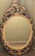 Large Shabby Chic Vintage Ornate Hard Resin Framed Wall Mirror 32 x 19 In