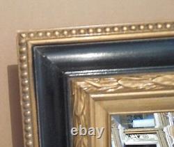 Large Solid Wood 18x20 Rectangle Beveled Custom Framed Wall Mirror