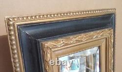 Large Solid Wood 18x20 Rectangle Beveled Custom Framed Wall Mirror