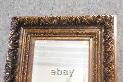 Large Solid Wood 23x27 Rectangle Beveled Custom Framed Wall Mirror
