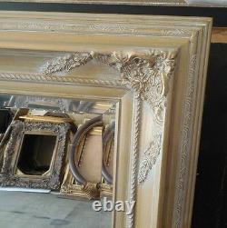 Large Solid Wood 26x30 Rectangle Beveled Custom Framed Wall Mirror