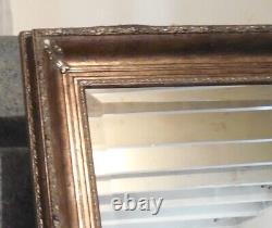 Large Solid Wood 26x68 Rectangle Beveled Custom Framed Wall Mirror