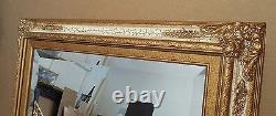 Large Solid Wood 27x27 Rectangle Beveled Custom Framed Wall Mirror
