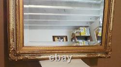 Large Solid Wood 27x27 Rectangle Beveled Custom Framed Wall Mirror