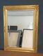 Large Solid Wood 27x35 Rectangle Beveled Custom Framed Wall Mirror