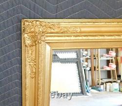 Large Solid Wood 27x35 Rectangle Beveled Custom Framed Wall Mirror