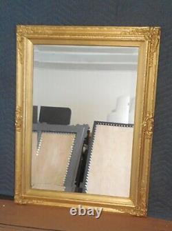 Large Solid Wood 27x35 Rectangle Beveled Custom Framed Wall Mirror