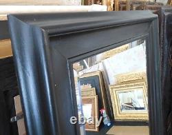 Large Solid Wood 29x33 Rectangle Beveled Custom Framed Wall Mirror