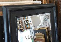 Large Solid Wood 29x33 Rectangle Beveled Custom Framed Wall Mirror