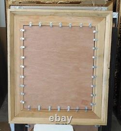 Large Solid Wood 29x33 Rectangle Beveled Custom Framed Wall Mirror