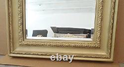 Large Solid Wood 38x50 Rectangle Beveled Custom Framed Wall Mirror