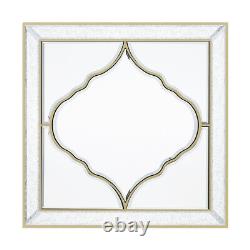 Large Square Wall Mirror Silver Bedroom Bathroom Living Room Decorative Mirror