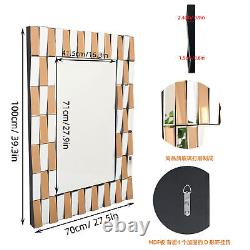 Large Stereoscopic Beveled Wall Accent Mirror Rectangle Full Length Living Room