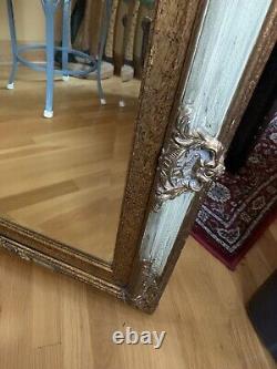 Large The Bombay Company 28 X 33 Ornate Gold Beveled Hanging Wall Mirror