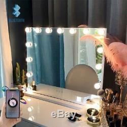 Large Vanity Mirror with Lights and Blutooth Speaker For Makeup Tabletop or Wall