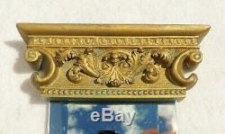 Large Vintage 20 3pc Set Ornate Gold Gilt Beveled Column Hanging Wall Mirrors