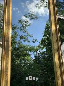 Large Vintage Drexel Carved French Hollywood Regency Gold Wall Mirror