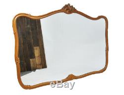 Large Vintage French Carved Wall Mirror