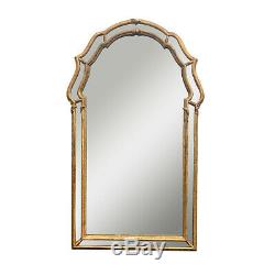 Large Vintage Hollywood Regency Ornate Gold Wall Mirror 2x4