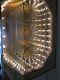 Large Vintage INFINITY Hanging Illusion Wall MIRROR w LIGHTS (20 X 16) by Turner