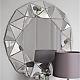Large Wall Mirror Modern Circular Multi Facet Sunburst All Glass Venetian Round