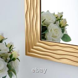 Large Wall Mirror for Decor, 24X36 Wall Decorative Mirror 36 X 24 Gold