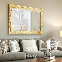 Large Wall Mirror for Decor, 24X36 Wall Decorative Mirror 36 X 24 Gold