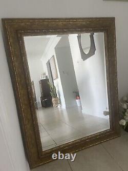 Large Wall Mount Golden Mirror