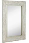 Large White Washed Framed Mirror Beach Distressed Frame Solid Glass Wall Mir