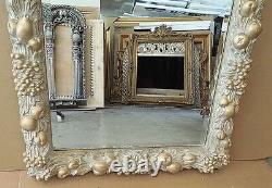 Large Wood/Resin 31x31 Rectangle Beveled Custom Fruit Framed Wall Mirror