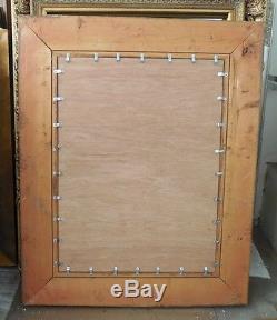 Large Wood/Resin Louis XIV 45x55 Rectangle Beveled Framed Wall Mirror