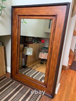 Large Wood Wall Mirror 46 x 69with beveled edges