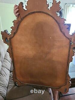 Large Wooden Wall Mirror Carved 54x39