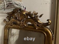 Large gold wall mirror vintage